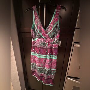 Nanette Lepore Stylish Multicolor Patterned Dress